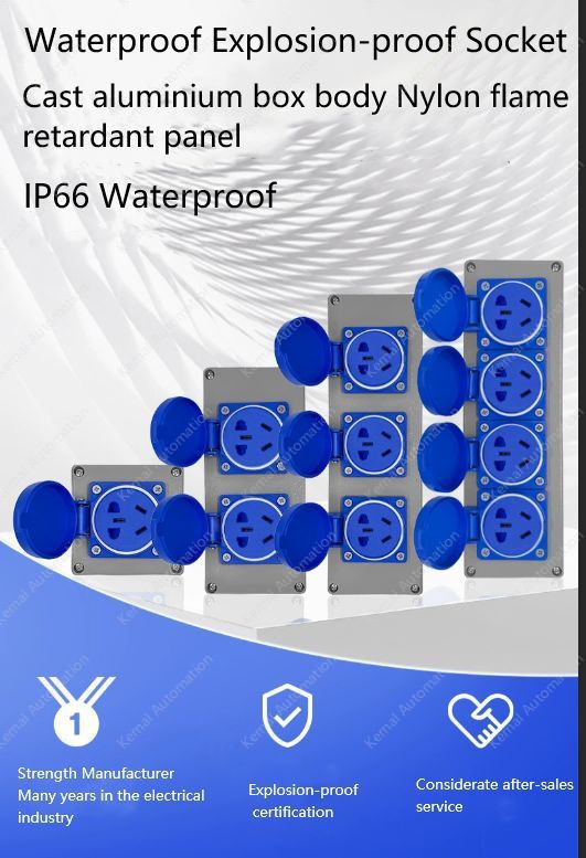 Explosion-proof cast aluminium triplex 3-hole black