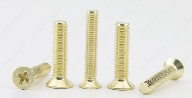 Golden Flat Head Screws M6*8
